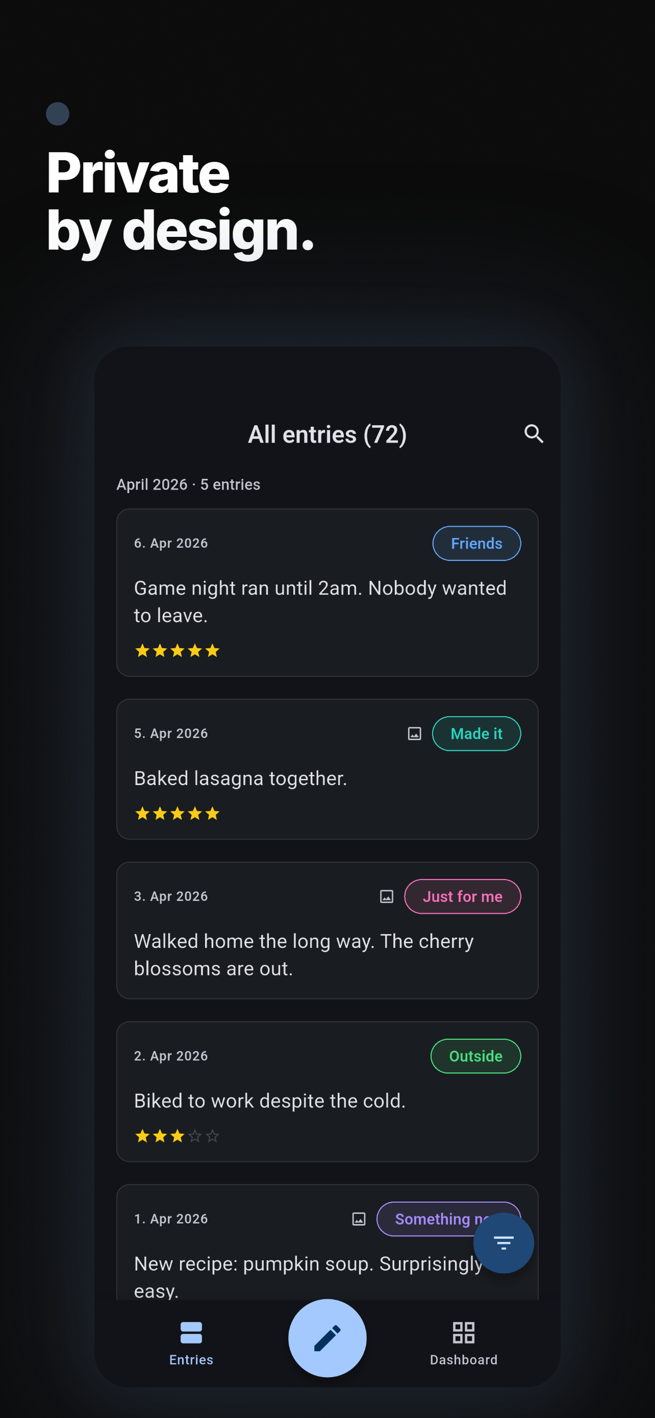 SimpleDot iOS screenshot — 4 privacy